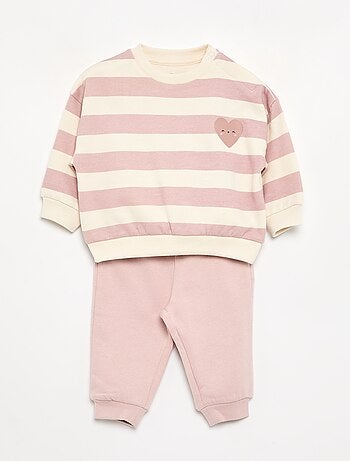 Set di 2 completi 2 pezzi - felpa + pantaloni