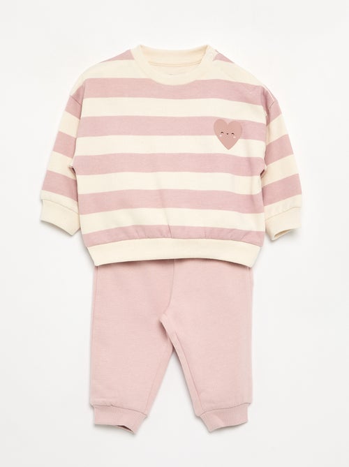Set di 2 completi 2 pezzi - felpa + pantaloni - Kiabi