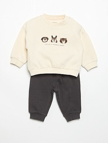 Set di 2 completi 2 pezzi - felpa + pantaloni