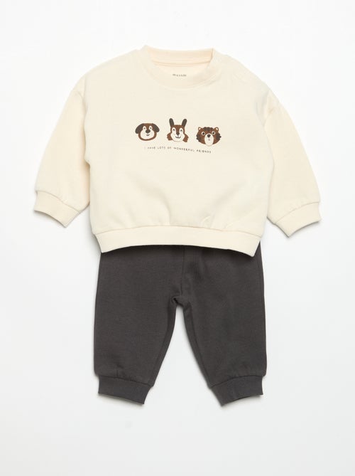 Set di 2 completi 2 pezzi - felpa + pantaloni - Kiabi