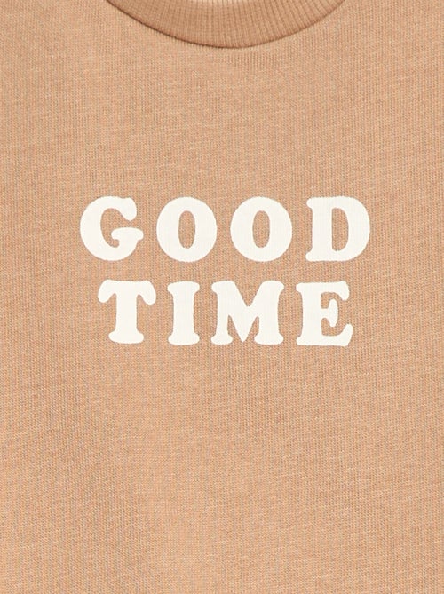 Set di 2 completi maglia + pantalone in cotone - Kiabi