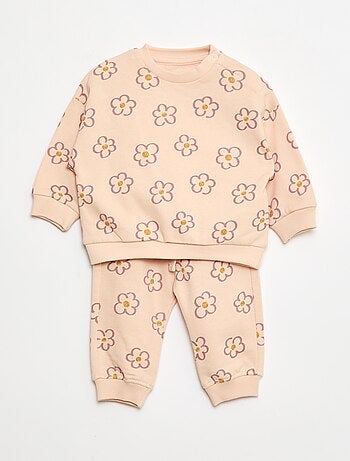 Set di 2 completi maglia + pantaloni in cotone