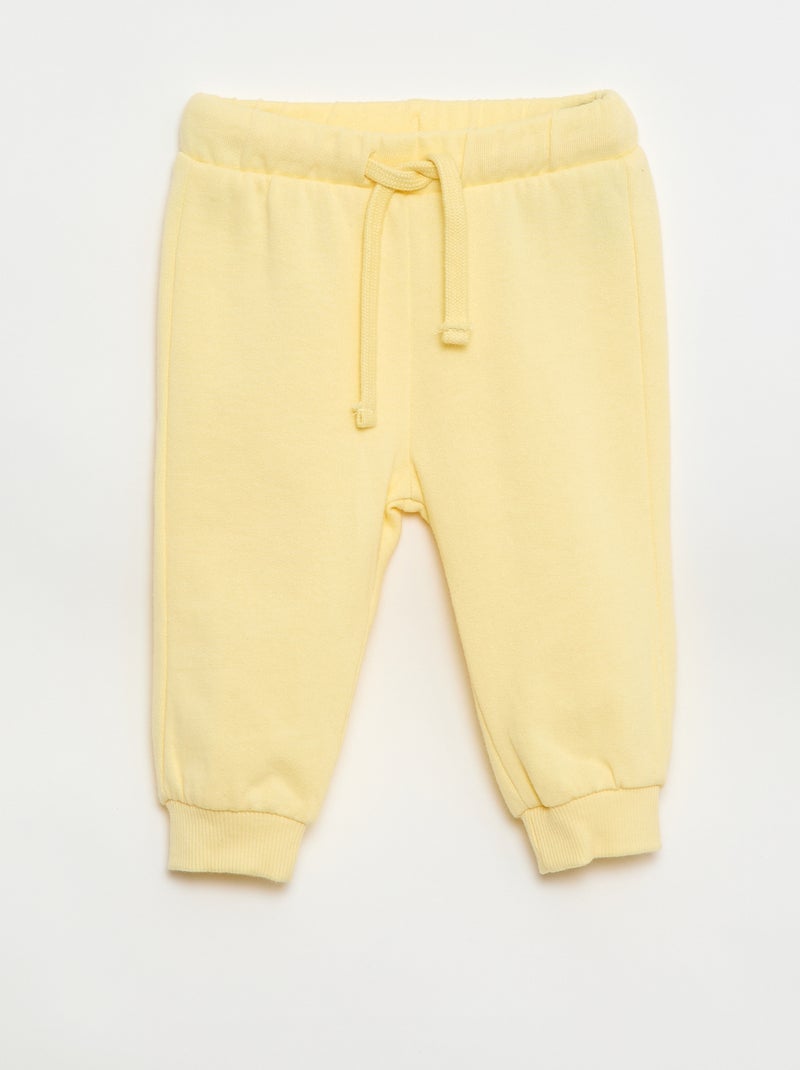 Set di 2 completi maglia + pantaloni in cotone Giallo - Kiabi