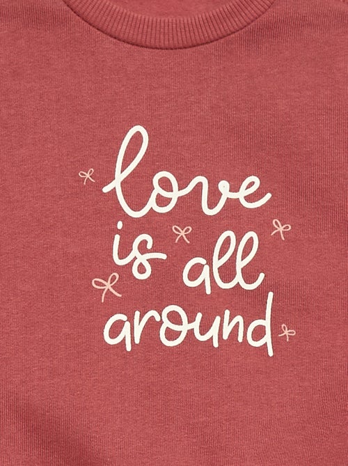 Set di 2 completi maglia + pantaloni in cotone - Kiabi