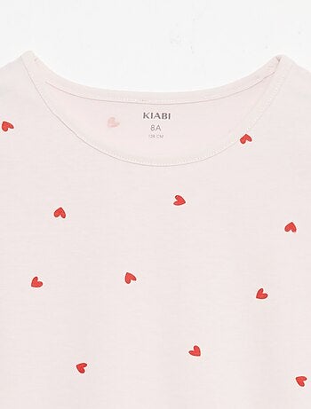 Set di 2 completi pigiama corti in jersey di cotone