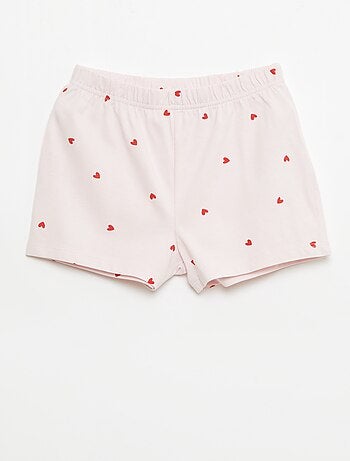 Set di 2 completi pigiama corti in jersey di cotone