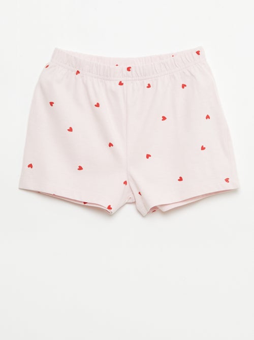 Set di 2 completi pigiama corti in jersey di cotone - Kiabi