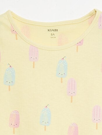 Set di 2 completi pigiama corti in jersey di cotone