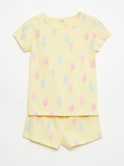 Set di 2 completi pigiama corto in jersey di cotone - Kiabi