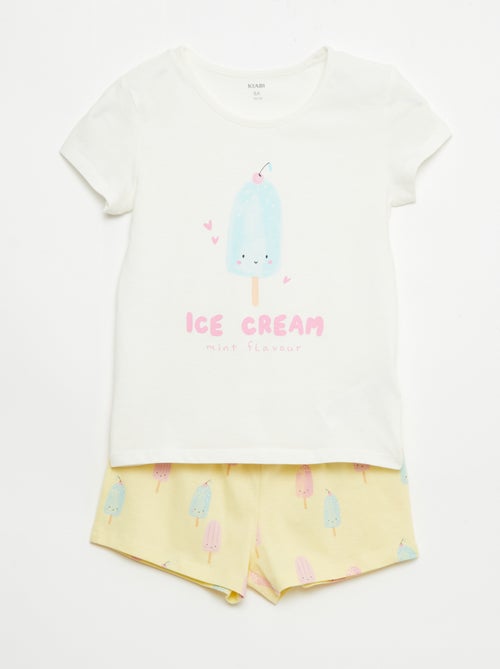 Set di 2 completi pigiama corto in jersey di cotone - Kiabi