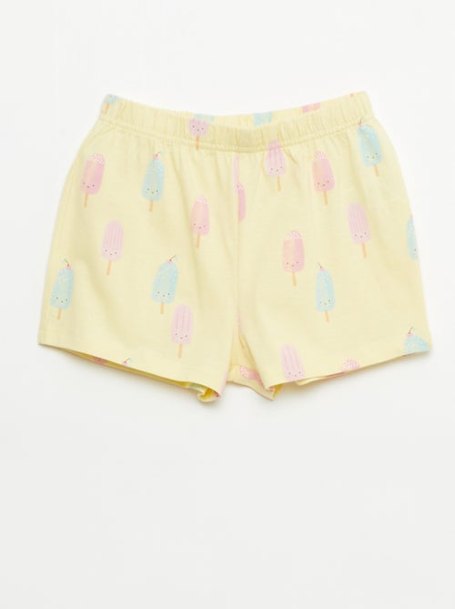 Set di 2 completi pigiama corto in jersey di cotone - Kiabi