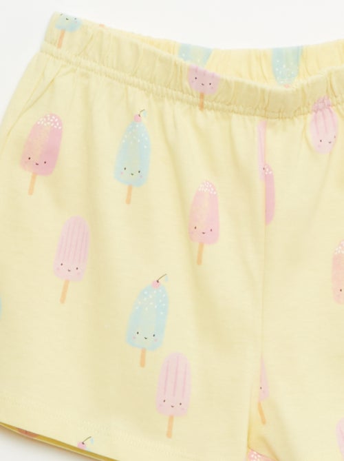 Set di 2 completi pigiama corto in jersey di cotone - Kiabi