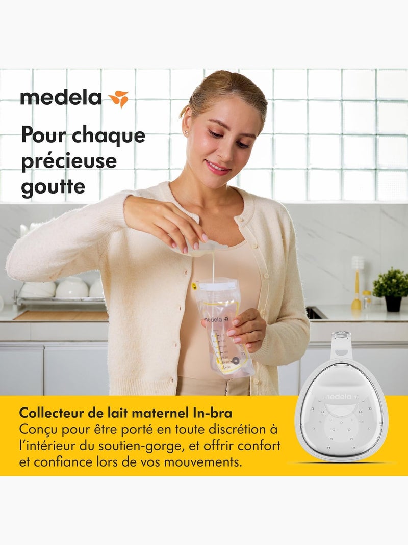 Set di 2 coppette per la raccolta del latte materno medela - coppette per l'allattamento discrete in Trasparente - Kiabi