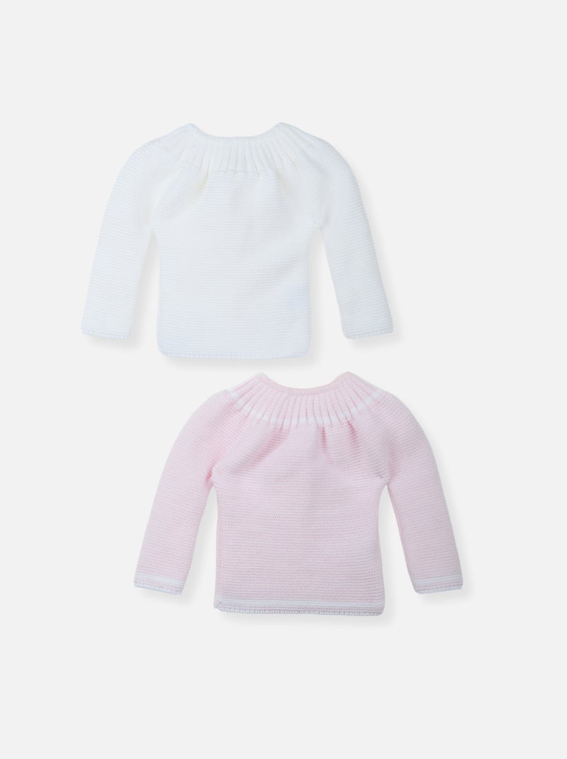 Set di 2 coprifasce Bianco Rosa - Kiabi