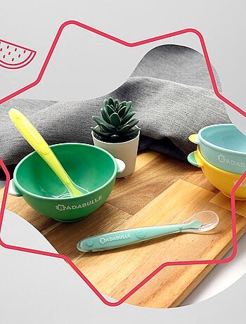 Set di 2 cucchiai in silicone 'Badabulle'