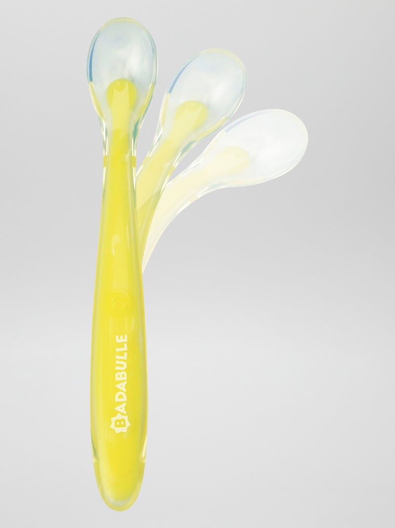 Set di 2 cucchiai in silicone 'Badabulle' blu/giallo - Kiabi