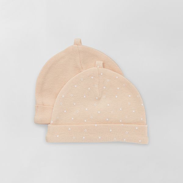 Set di 2 cuffiette neonato - ROSA - Kiabi - 4,00€