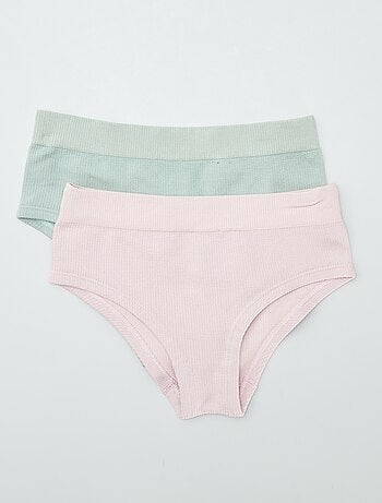 Set di 2 culotte a coste