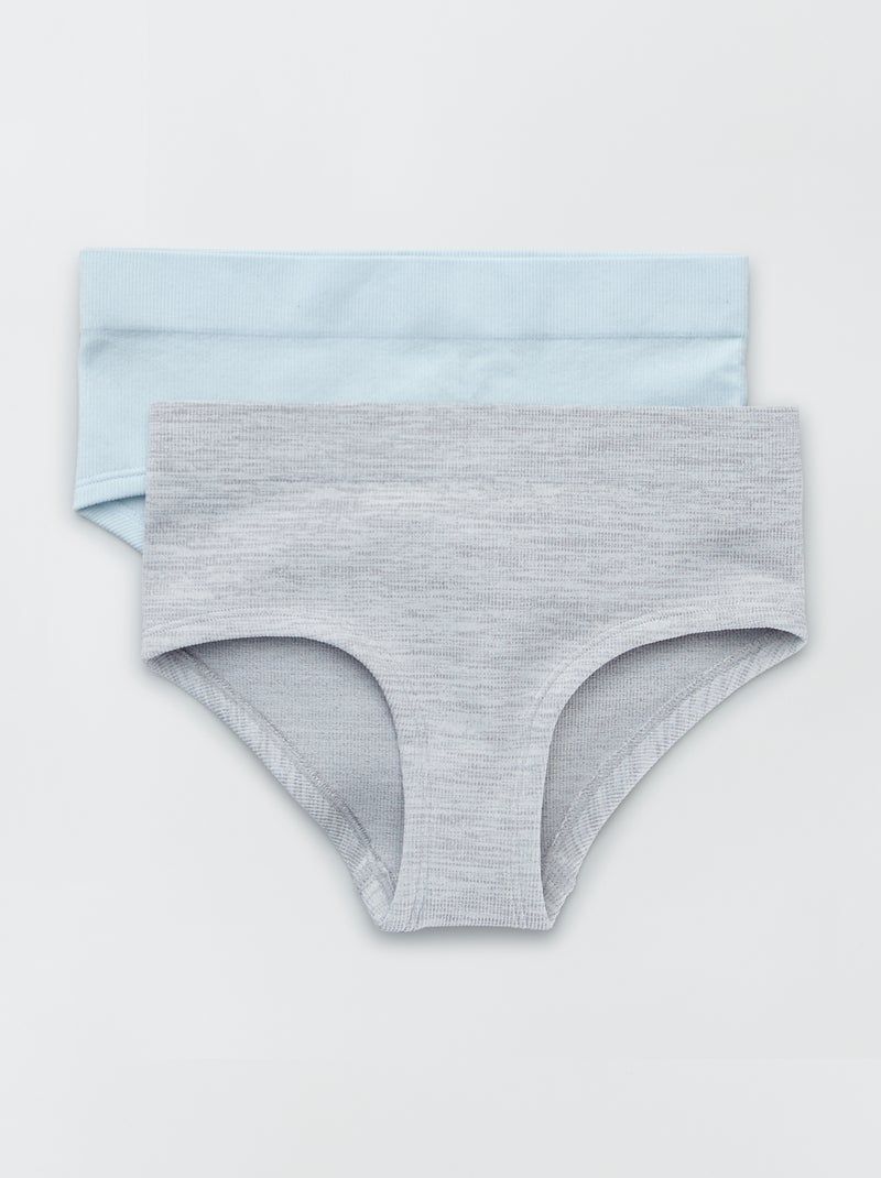 Set di 2 culotte a costine BLU - Kiabi