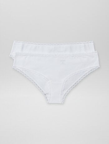 Set di 2 culotte cotone