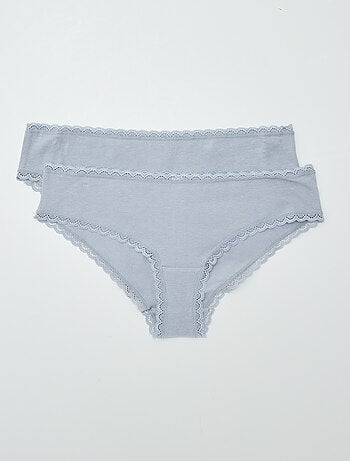 Set di 2 culotte cotone
