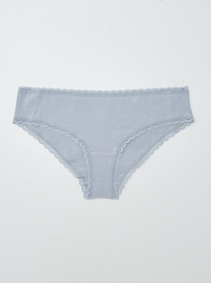 Set di 2 culotte cotone BLU - Kiabi