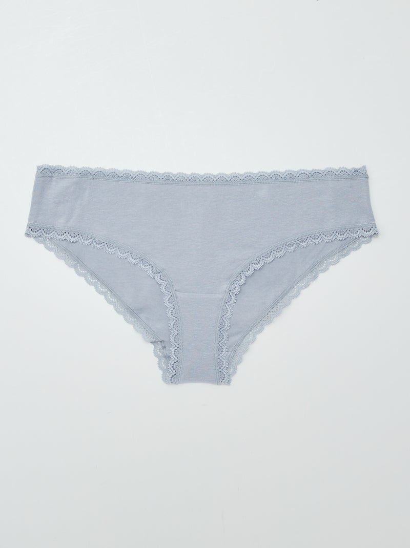 Set di 2 culotte cotone BLU - Kiabi