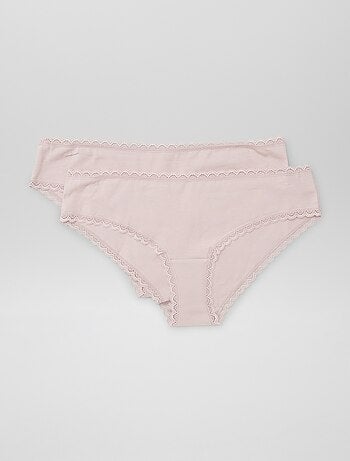 Set di 2 culotte cotone