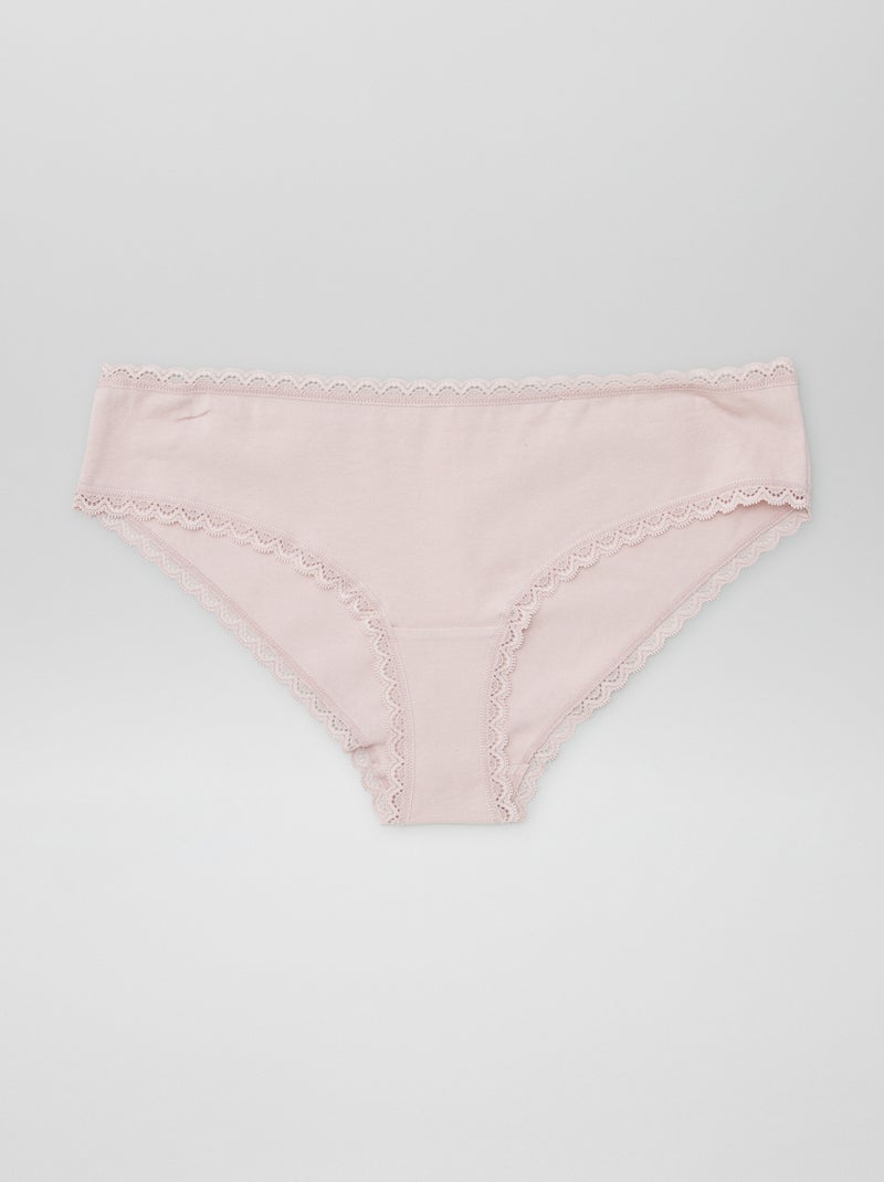 Set di 2 culotte cotone VIOLA - Kiabi