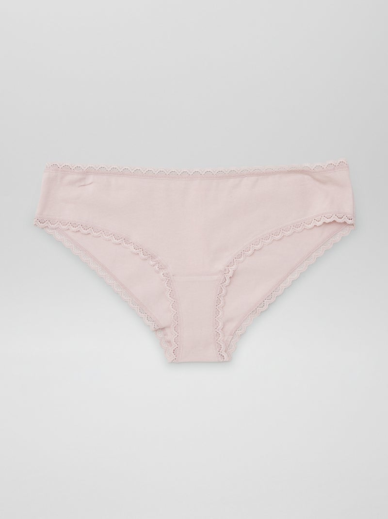 Set di 2 culotte cotone VIOLA - Kiabi