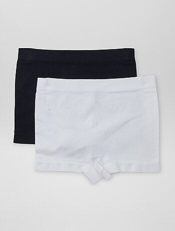 Set di 2 culotte in maglia a coste
