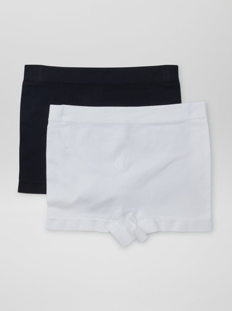 Set di 2 culotte in maglia a coste Bianco - Kiabi