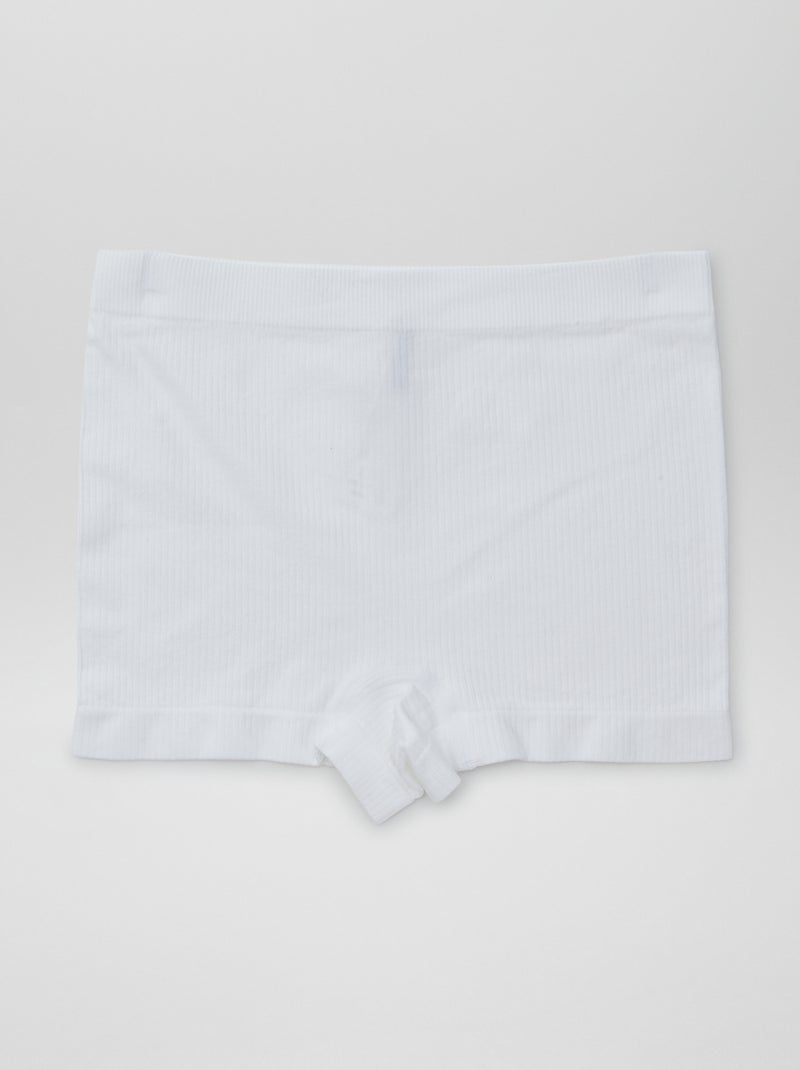 Set di 2 culotte in maglia a coste Bianco - Kiabi