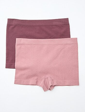 Set di 2 culotte in maglia a coste