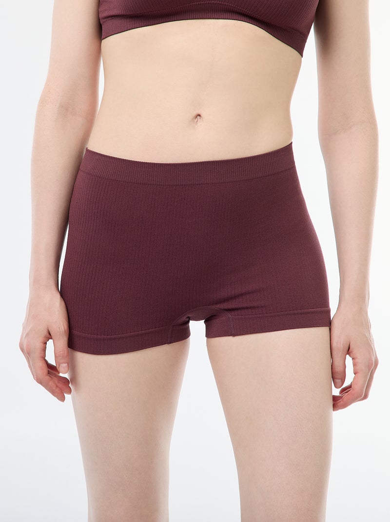 Set di 2 culotte in maglia a coste Rosa - Kiabi