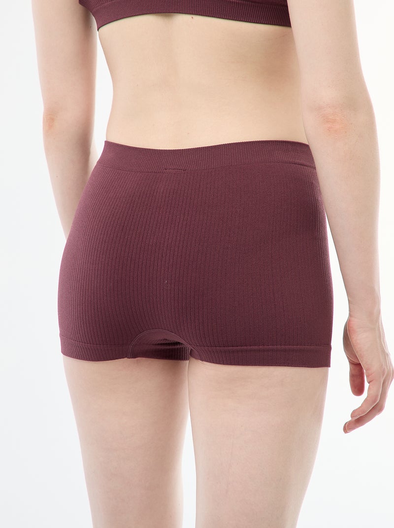 Set di 2 culotte in maglia a coste Rosa - Kiabi