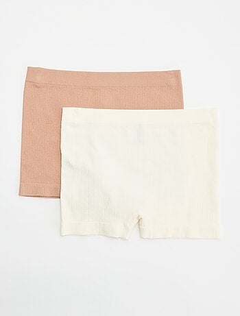 Set di 2 culotte in maglia a coste