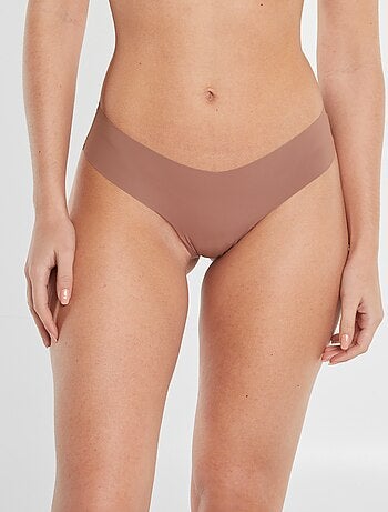 Set di 2 culotte invisibili in microfibra