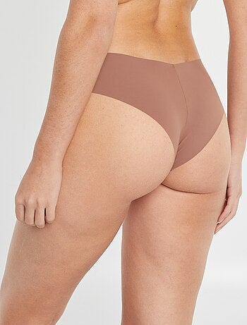 Set di 2 culotte invisibili in microfibra