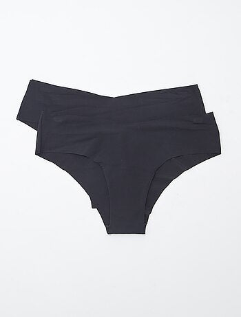 Set di 2 culotte invisibili in microfibra