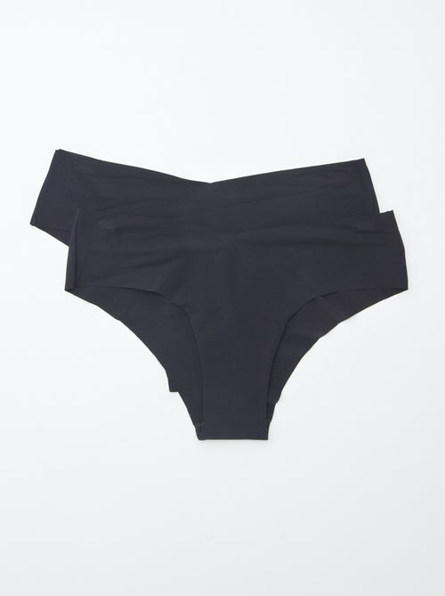 Set di 2 culotte invisibili in microfibra - Kiabi