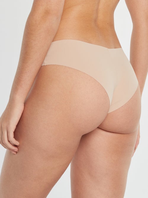 Set di 2 culotte invisibili in microfibra - Kiabi