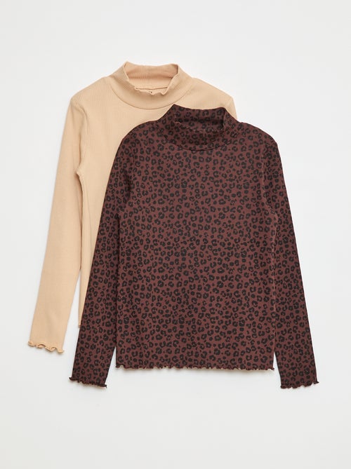 Set di 2 dolcevita a coste - Kiabi