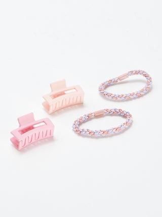 Set di 2 elastici + 2 fermagli