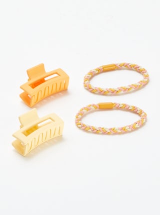 Set di 2 elastici + 2 fermagli