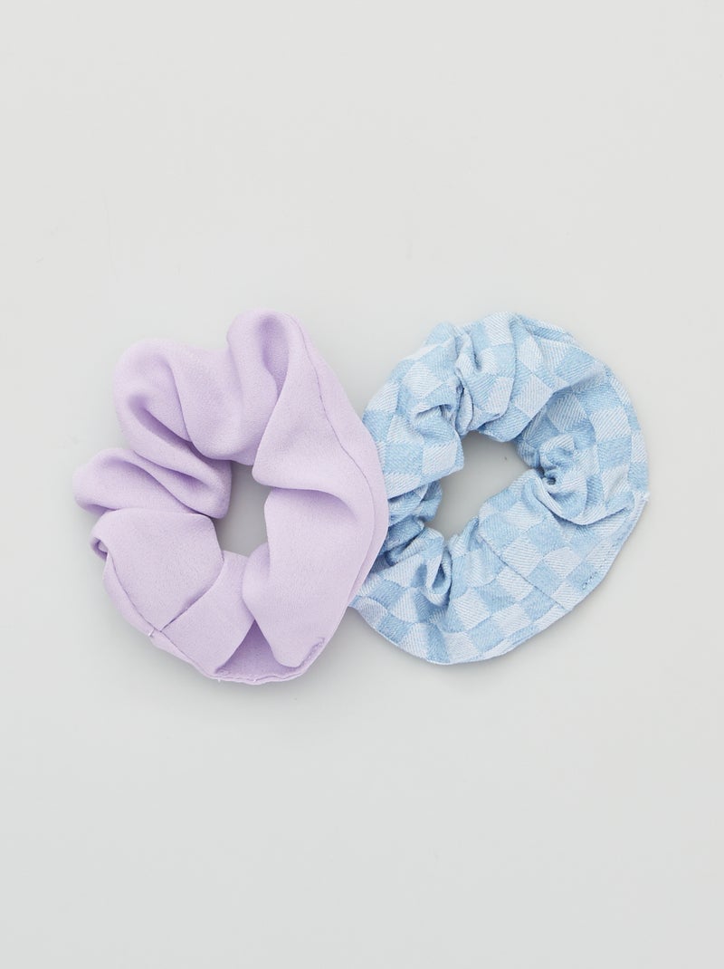 Set di 2 elastici per capelli denim - Kiabi