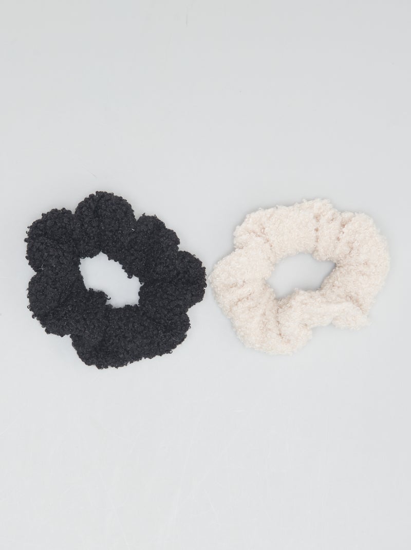 Set di 2 elastici per capelli effetto montone BEIGE - Kiabi