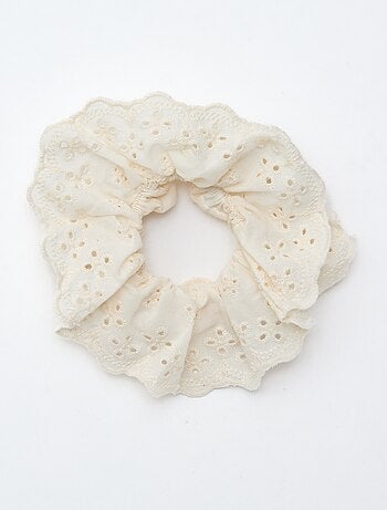 Set di 2 elastici per capelli in pizzo inglese