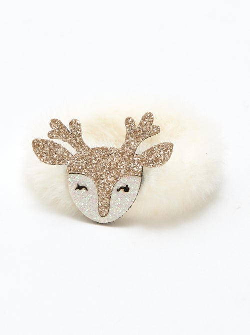 Set di 2 elastici per capelli natalizi fluffy - Kiabi