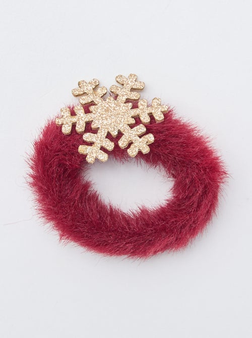 Set di 2 elastici per capelli natalizi fluffy - Kiabi